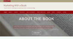 Desktop Screenshot of marketingwithabook.com