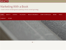 Tablet Screenshot of marketingwithabook.com